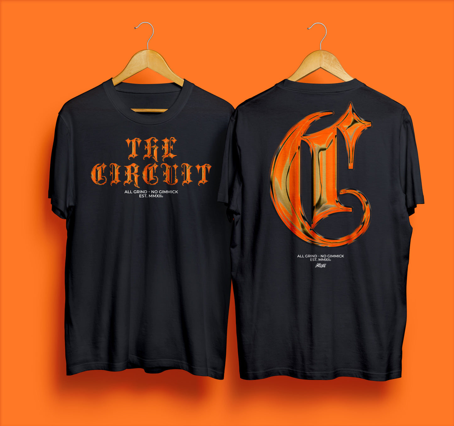 The Circuit No Gimmick Tee (Metallic Orange)